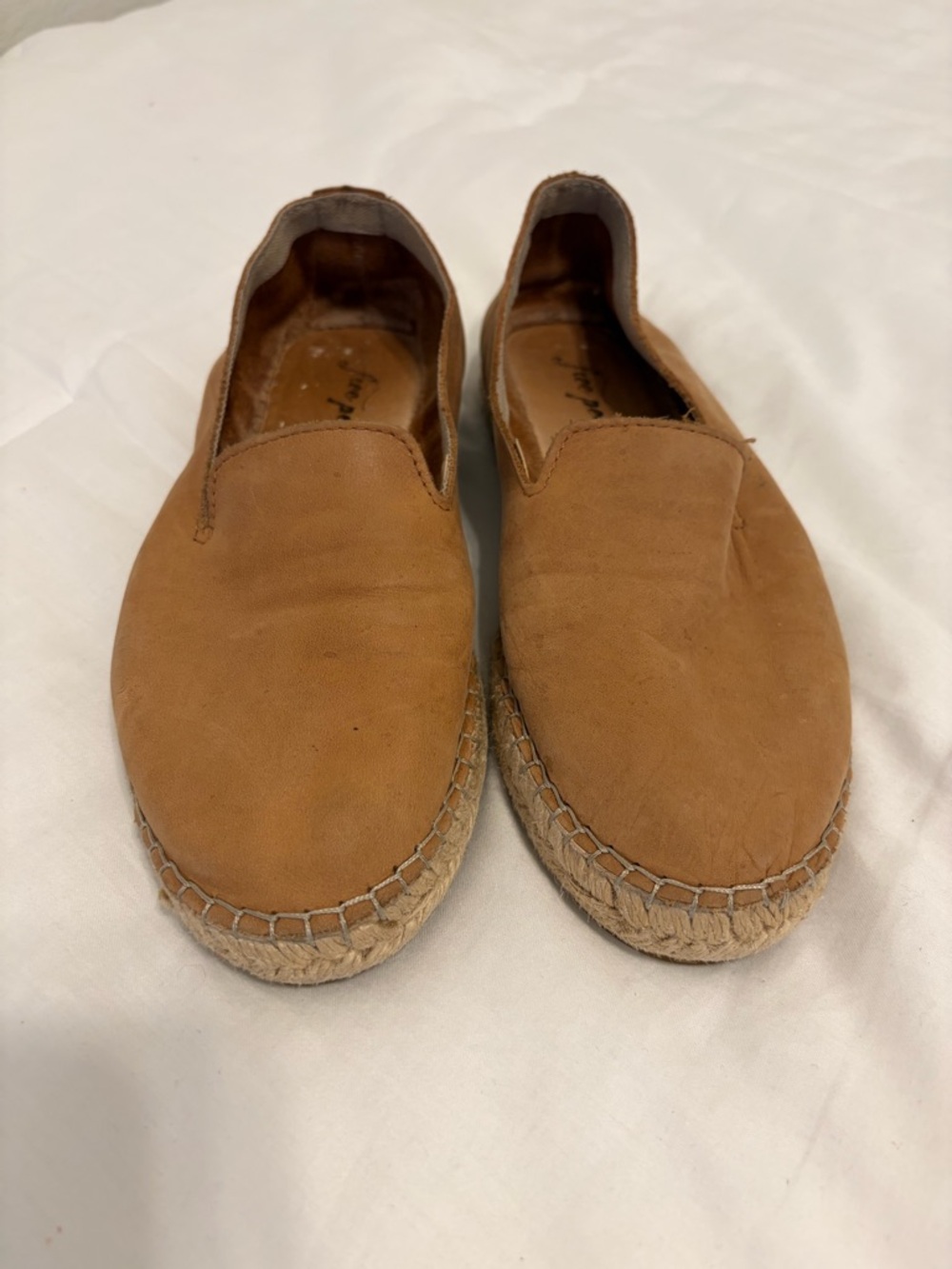Free People Tan Slip-On Espadrilles
